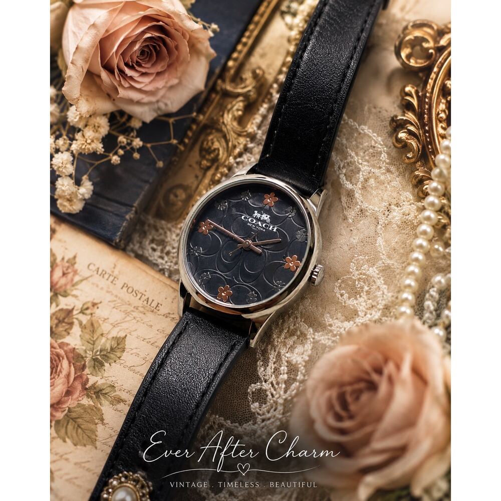 Beautiful Navy Coach Watch Flowers